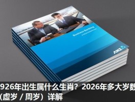 1926年出生属什么生肖？2026年多大岁数（虚岁／周岁）详解