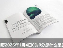 阳历2026年1月4日0时0分是什么星座