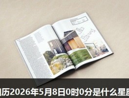 阳历2026年5月8日0时0分是什么星座