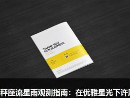 天秤座流星雨观测指南：在优雅星光下许愿