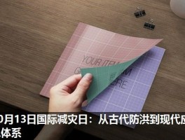 10月13日国际减灾日：从古代防洪到现代应急体系