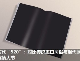 古代“520”：对比传统表白习俗与现代网络情人节