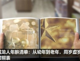 属龙人年龄清单：从幼年到老年，周岁虚岁对照表